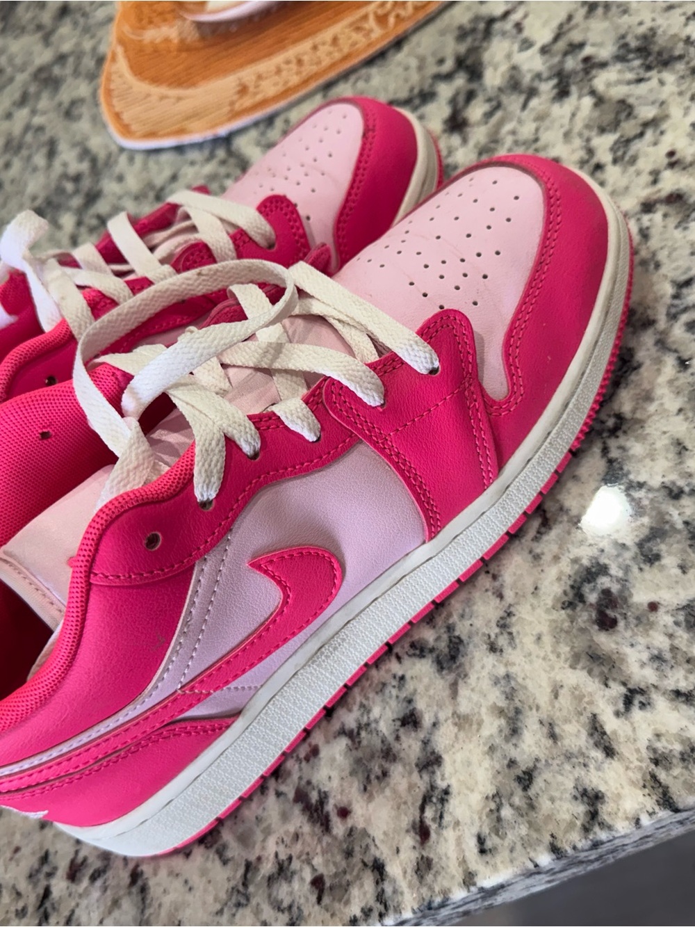 Nike Jordans neon pink. Size 7